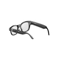 VIVE Eagle Square Glossy Black clear glasses, angled view