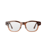 VIVE Eagle Square Glossy Coffee clear glasses, front view