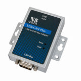 VScom USB-CAN Plus adapter on a white background — XELA supplier code X9B02000A