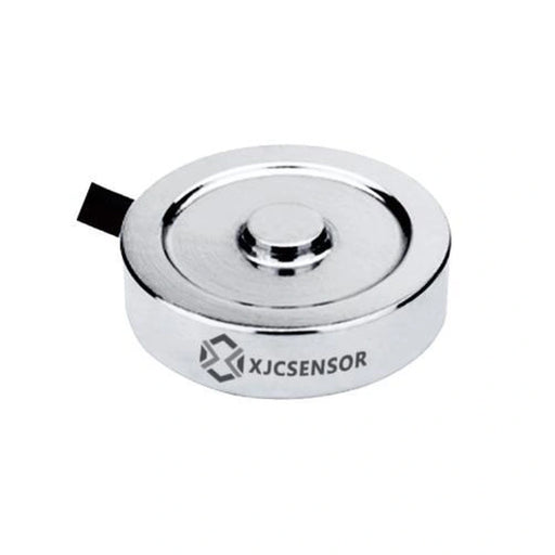 XJCSENSOR X-C01-12.7-B Low-Profile Miniature Load Cell, Ø12.7 × 3.94 mm, 10–100 kg — official XJCSENSOR brochure image on white background