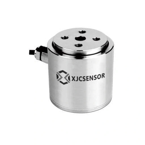 XJCSENSOR X-C08 Column Compression Load Cell, Ø38 mm, 5–100 kg, 0.05% class — official XJCSENSOR brochure image on white background