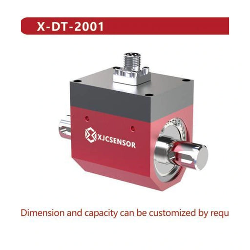 XJCSENSOR X-DT-2001 Dynamic Torque Sensor, non-contact, 0.05–500 Nm — official XJCSENSOR brochure image on white background