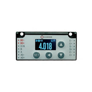 XJCSENSOR X-F100 Compact LCD Transmitter, 65 × 30 mm, RS232/RS485/analog