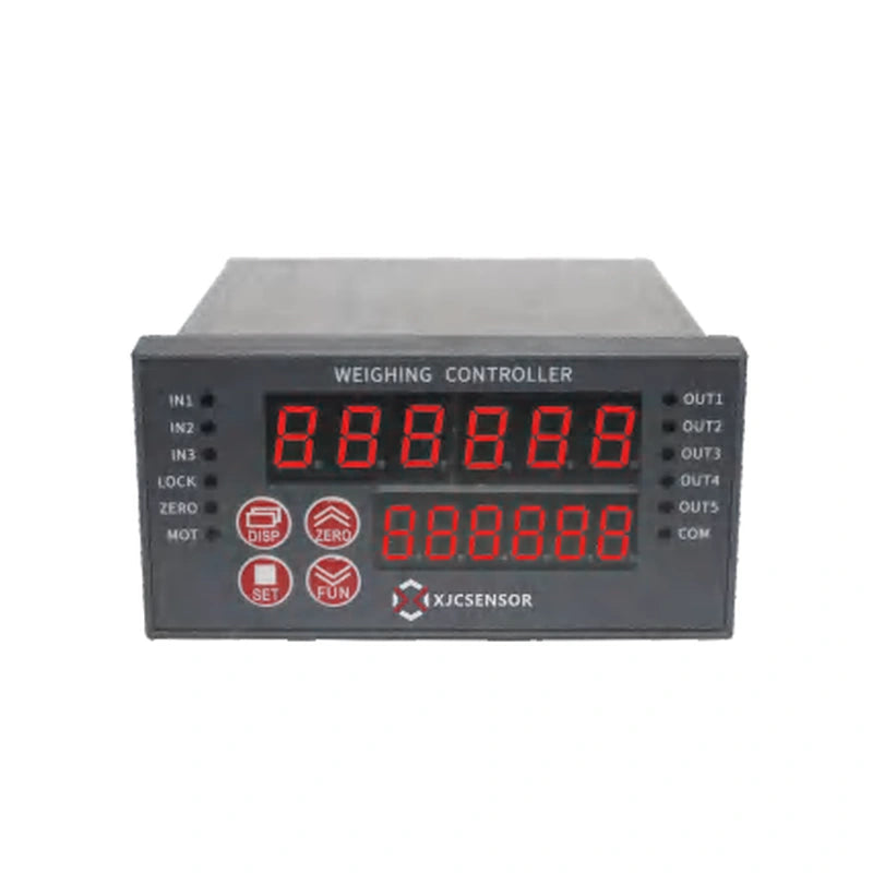 XJCSENSOR X-F31 Panel Force Controller, 96 × 48, single or dual channel — official XJCSENSOR brochure image on white background