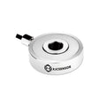 XJCSENSOR X-H52 Through-Hole Load Cell, Ø52 mm, Ø20 bore, 50 kg–1 t — official XJCSENSOR brochure image on white background