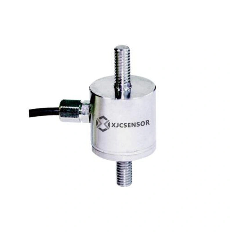 XJCSENSOR X-S05-16 Miniature In-line Load Cell, Ø16 mm, 10–50 kg — official XJCSENSOR brochure image on white background