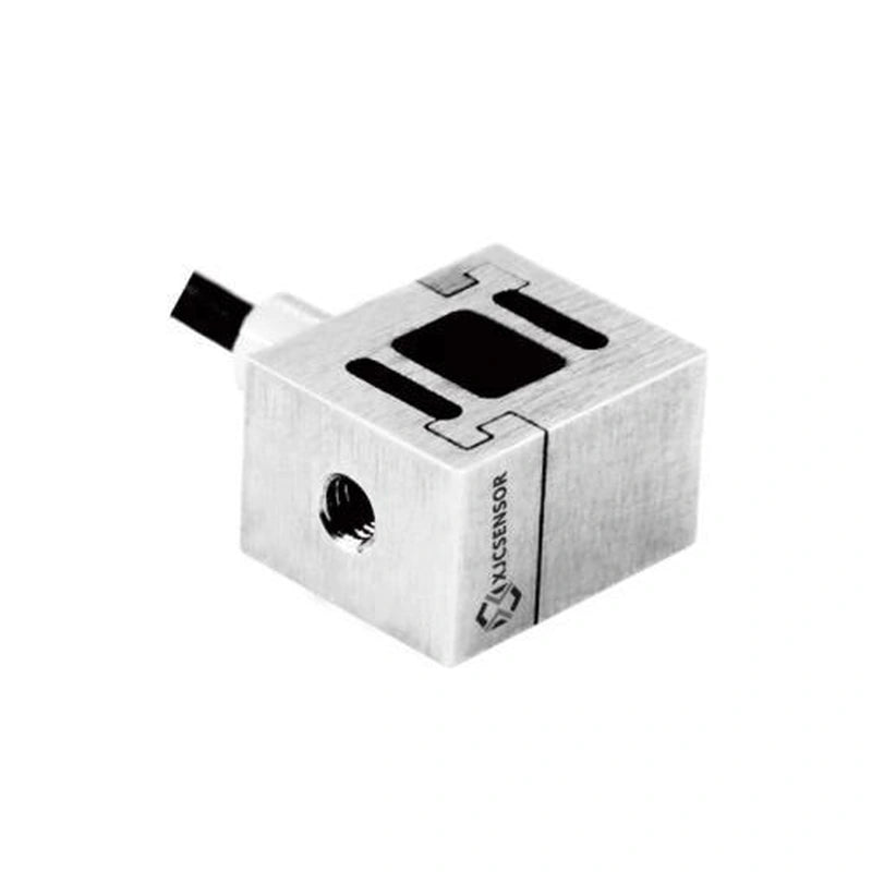 XJCSENSOR X-S09-A-W12-OP Mini S-Beam Load Cell, 12 mm wide, 5–200 kg — official XJCSENSOR brochure image on white background