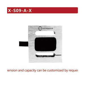 XJCSENSOR X-S09-A-X Micro S-Beam Load Cell, 1–10 kg