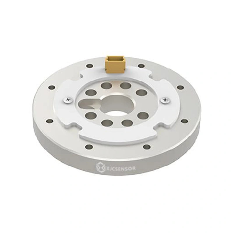 XJCSENSOR X-ST207-A Joint Torque Sensor, 7.5 Nm, Ø48 mm, 0.5–4.5 V — official XJCSENSOR brochure image on white background