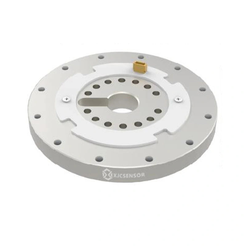 XJCSENSOR X-ST207-D Joint Torque Sensor, 98 Nm, Ø83 mm, 0.5–4.5 V — official XJCSENSOR brochure image on white background