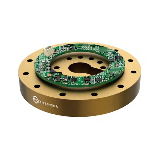 XJCSENSOR X-ST208-C Joint Torque Sensor, 75 Nm, Ø60 mm, 0.5–4.5 V — official XJCSENSOR brochure image on white background