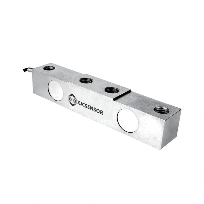 XJCSENSOR X-X09 Double-Ended Shear Beam Load Cell, 182–212 mm, 0.5–5 t — official XJCSENSOR brochure image on white background