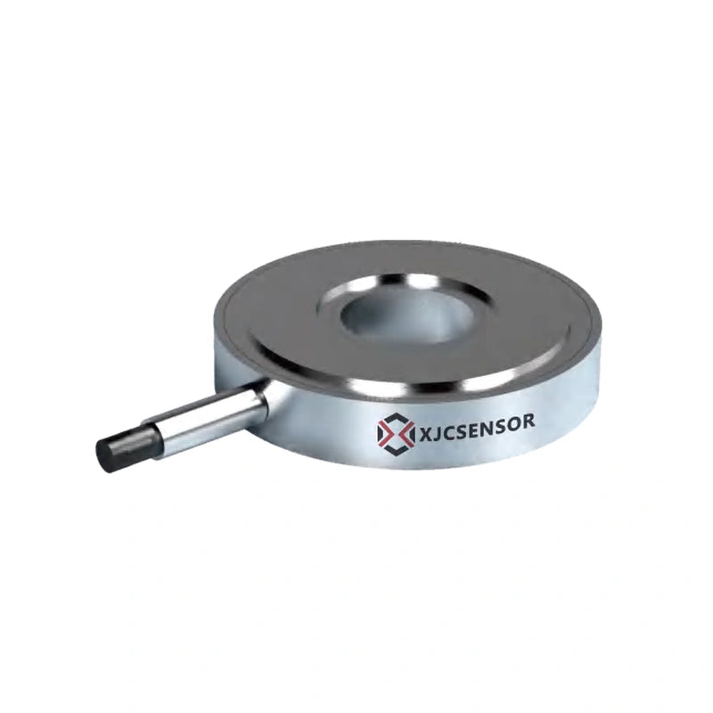 XJCSENSOR X-YD05-B-D Piezoelectric Ring Force Sensor, Ø19 × 4 mm, 2 t — official XJCSENSOR brochure image on white background