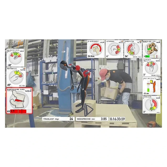 Xsens Ergo Live and Scalefit Industrial Athlete Software